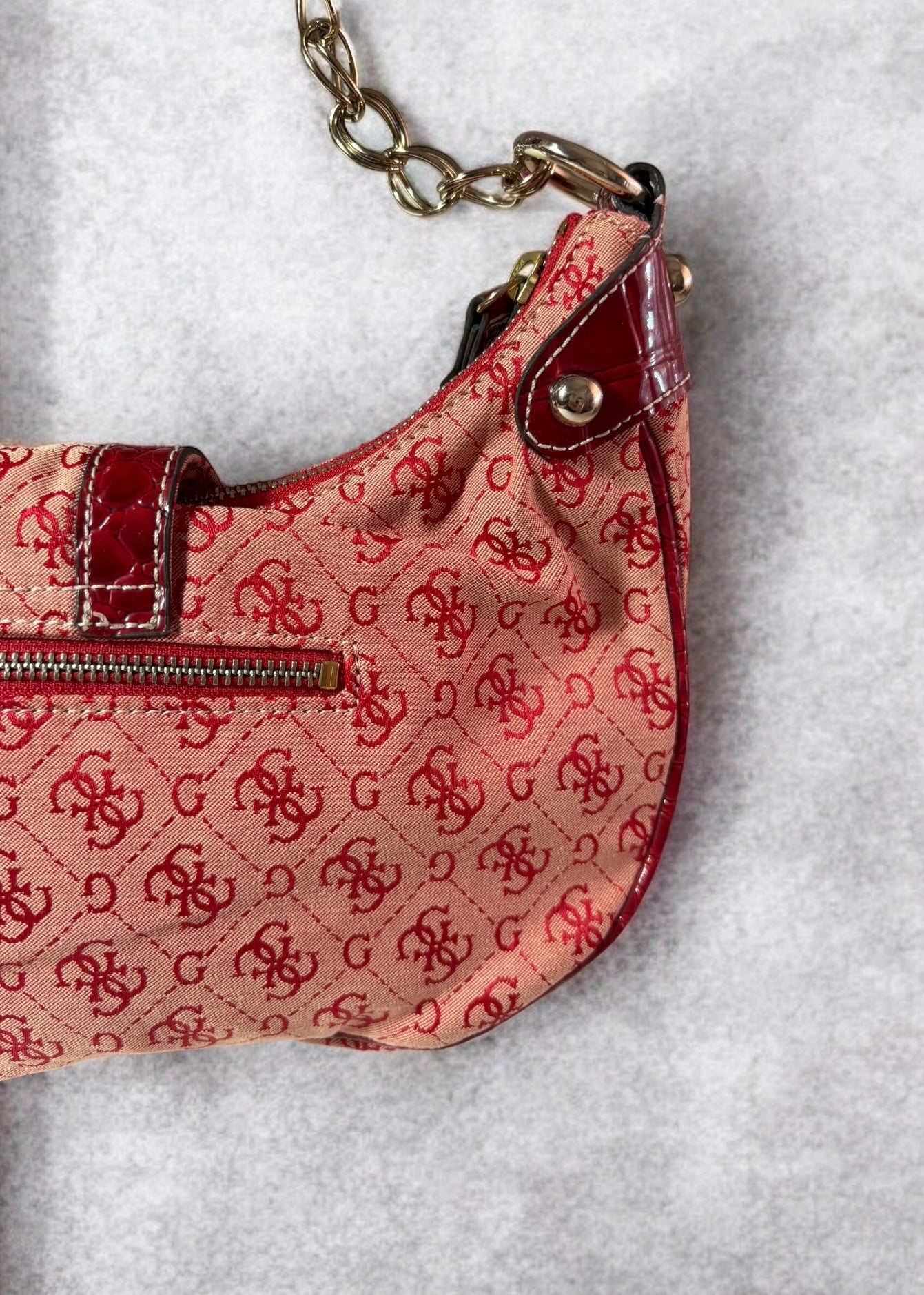Red Bag Guess Vintage Y2K Limited Edition Monogram