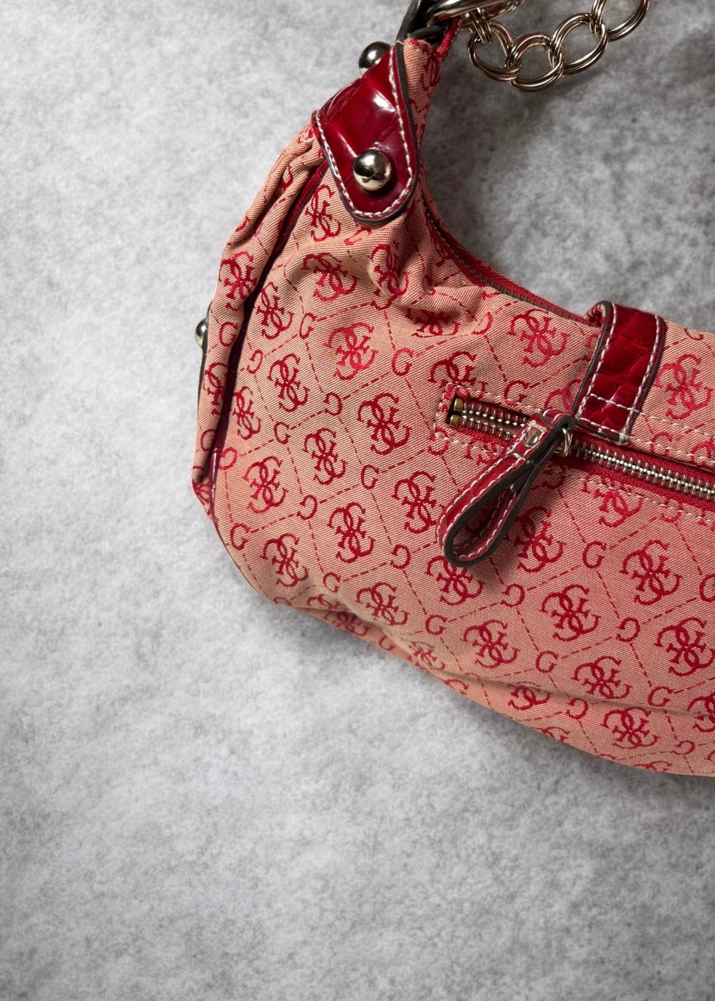 Red Bag Guess Vintage Y2K Limited Edition Monogram