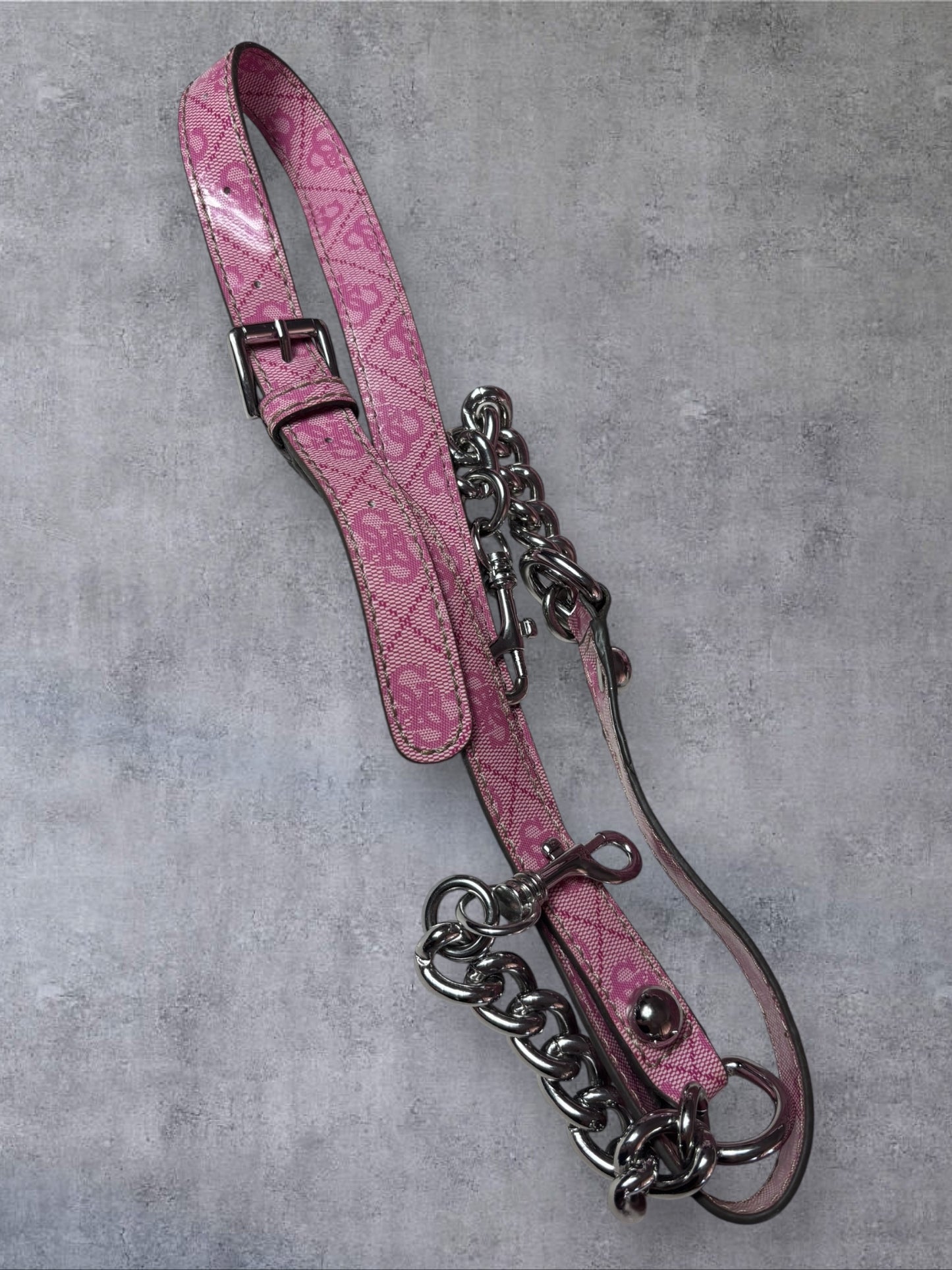 Guess Pink Monogram Shoulder Bag — Y2K Edition