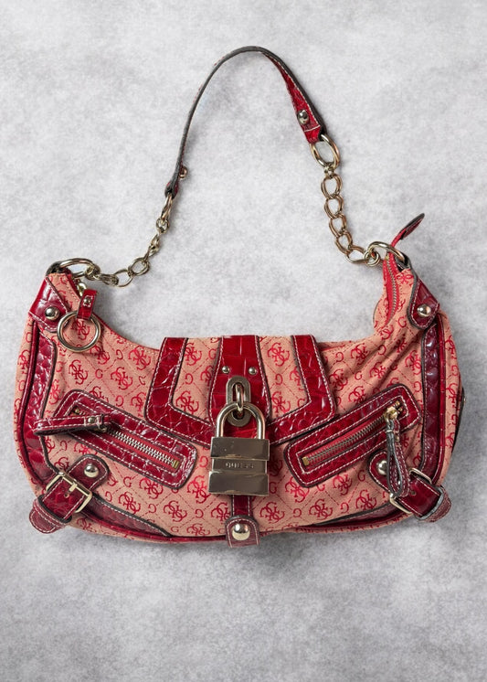 Red Bag Guess Vintage Y2K Limited Edition Monogram