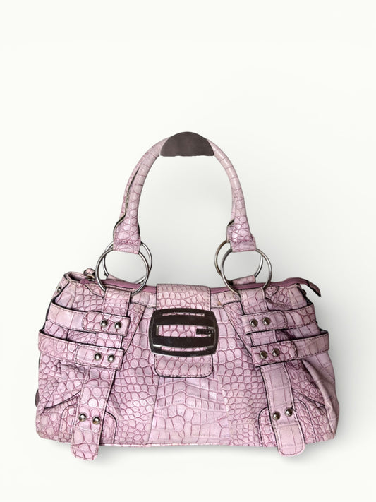 Guess Pink Croc Handbag Vintage Y2K